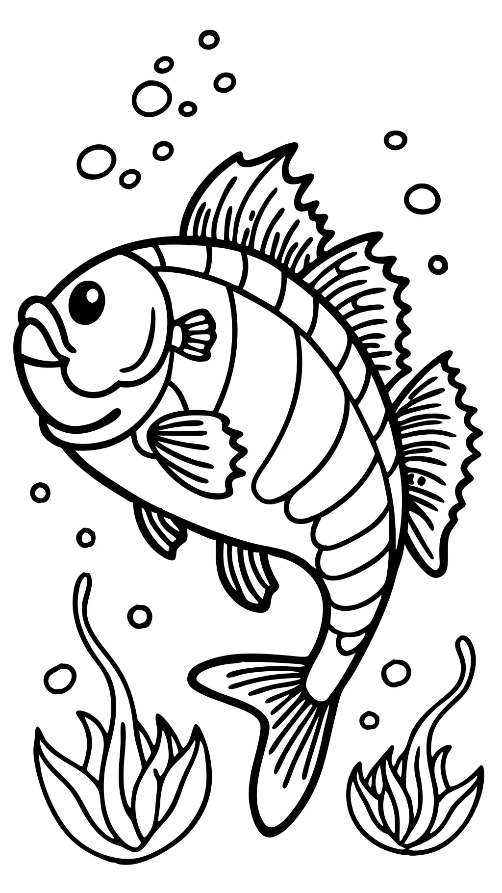 coloring pages of bass